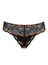 Load image into Gallery viewer, Clara Brazilian Brief - Black & Gold