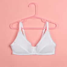 Load image into Gallery viewer, My First Bra - White & Pink Trimming 2PACK - Wireless Soft Cup