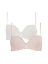 Load image into Gallery viewer, Sophia - Pink & White 2 PACK - Wireless Padded Bra
