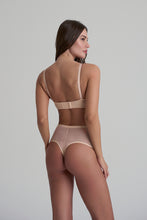 Load image into Gallery viewer, Forming Tulle Mid Waist Thong – Nude