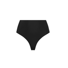 Load image into Gallery viewer, Invisible Mid Waist Thong – Black