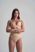 Load image into Gallery viewer, Invisible Mid Waist Thong – Beige