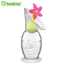Load image into Gallery viewer, Haakaa Generation 2 Silicone Breast Milk Collector with Suction Base 150ml and Limited-Edition Rose Flower Stopper Combo
