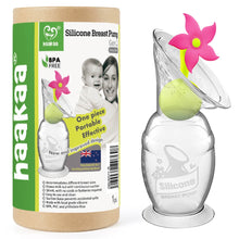 Load image into Gallery viewer, Haakaa Generation 2 Silicone Breast Milk Collector with Suction Base 150ml and Limited-Edition Rose Flower Stopper Combo