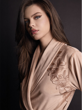 Load image into Gallery viewer, Couture Short Soft Velour Robes - Caramello