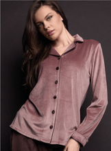 Load image into Gallery viewer, Good Button - Up Pyjama Set- Burgundy