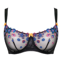 Load image into Gallery viewer, Regular Strawberry Crush Balcony Bra - Black Multi