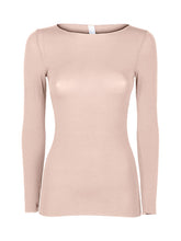 Load image into Gallery viewer, Cashmere Boatneck Top - Nude