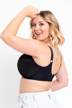 Load image into Gallery viewer, Regular Smoothie Spacer Moulded T-Shirt Plunge Bra - Black
