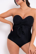 Load image into Gallery viewer, Wrapsody Bandeau Swimsuit - Black
