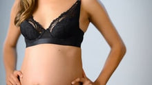 Load and play video in Gallery viewer, Warrior Plunge Black Contoured Bra - Flexi Underwire