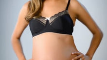 Load and play video in Gallery viewer, Show Off Jet Black Bra - Wire free