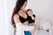 Load image into Gallery viewer, Black Lace Nursing Bralette - Wire free