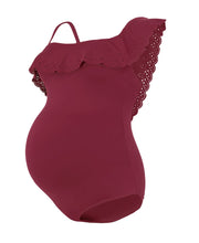 Load image into Gallery viewer, Bloom Maternity Swimsuit - Burgundy