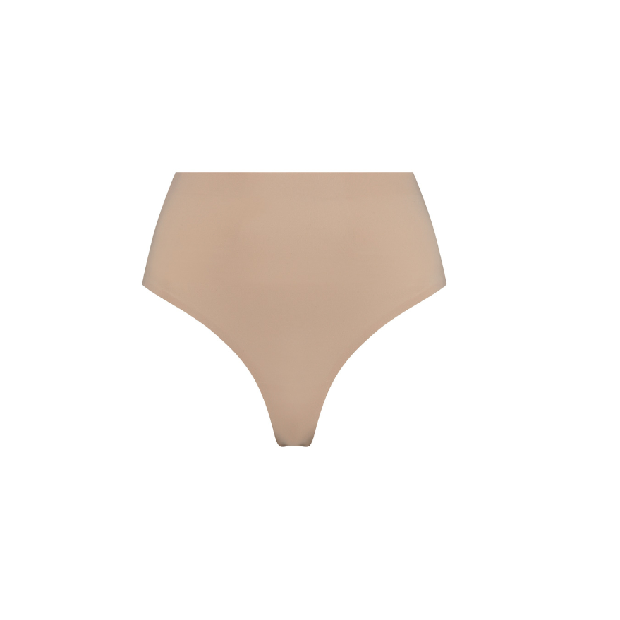 Invisible Mid Waist Thong – Beige