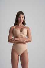 Load image into Gallery viewer, Invisible Mid Waist Thong – Beige
