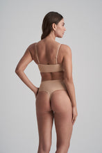 Load image into Gallery viewer, Invisible Mid Waist Thong – Beige
