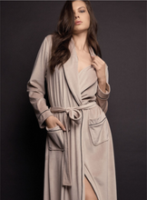 Load image into Gallery viewer, Good Long Soft Velour Robe with Belt - Naturalle
