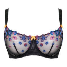 Load image into Gallery viewer, Regular Strawberry Crush Balcony Bra - Black Multi
