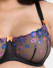 Load image into Gallery viewer, Regular Strawberry Crush Balcony Bra - Black Multi
