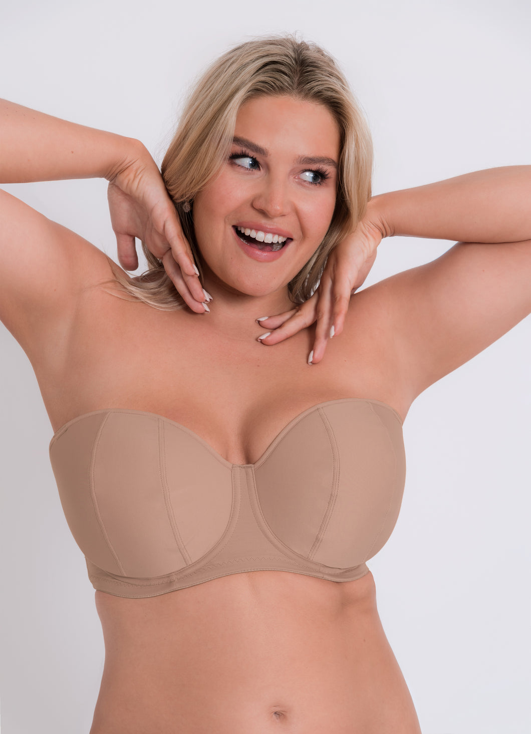 Regular Luxe Strapless Bra - Biscotti