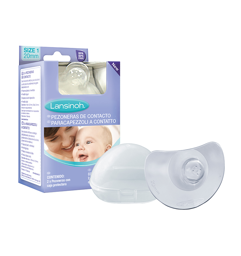 Lansinoh Contact Nipple Shield with Carrying Case - 2 Pack