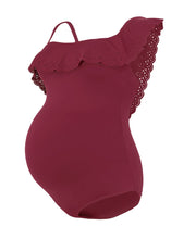 Load image into Gallery viewer, Bloom Maternity Swimsuit - Burgundy
